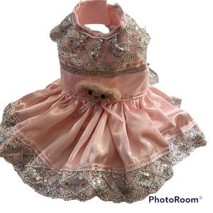 Ballet Pink Designer Inspired Dog Dress From England